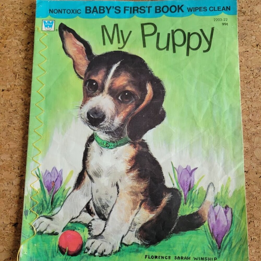 Vintage Baby's First Book My Puppy 1972
